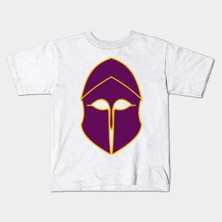 Corinthian helmet (purple) Kids T-Shirt